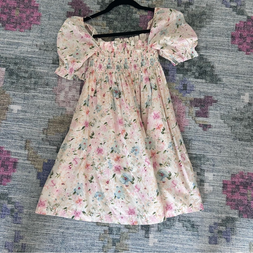 NWT Abercrombie & Fitch floral puff sleeved mini dress size XS